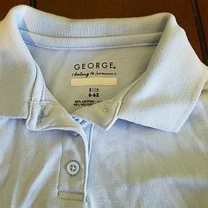 Girls uniform shirts long sleeve .